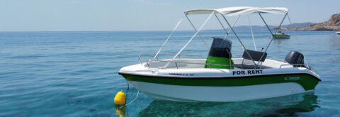 RENT A BOAT IN RHODES WITHOUT LICENSE!